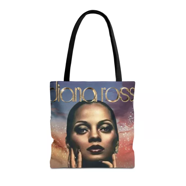 Diana Ross 16x16in Tote Bag (5 color handle options) Cotton handle