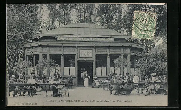 CPA Bois de Vincennes, Cafe-Concert des Iles Daumesnil