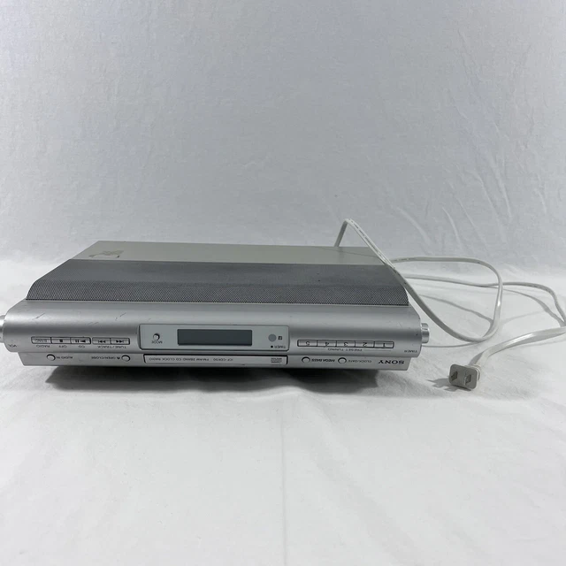 SONY ICFCDK50 UNDER Kitchen AM/FM Radio CD Player Clock. Read