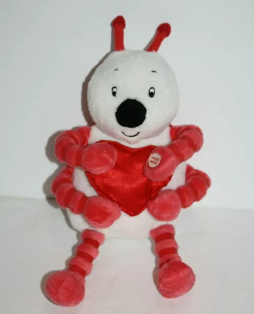 Hallmark Valentines Day Love Bug 10" Red Hearts Plush Stuffed Soft Toy NO Sound