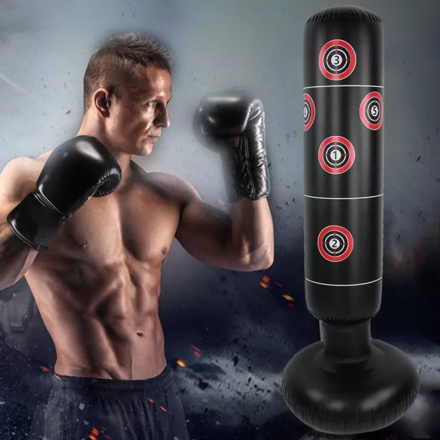 Fitness Punching Bag Inflatable Punching Tower Bag Folding For Fitness Kids FD5