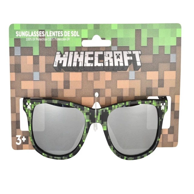 Minecraft Children'S Green and Black Sunglasses