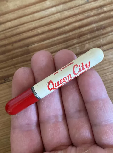 Vintage Queen City Brewing Co. Beer Bar Cumberland Maryland Advertising Lighter