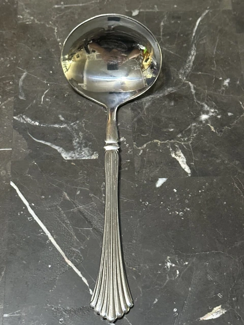 Rogers Co Gravy Sauce Ladle Stainless Steel Korea Shell Fan 7"