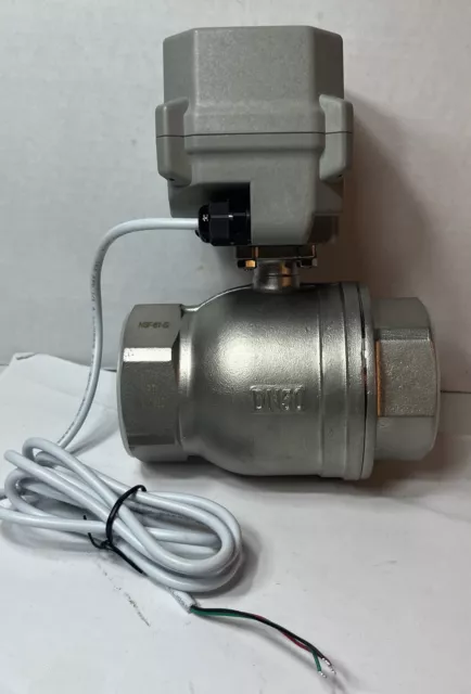 NPT 2'' Motorized Ball Valve DC24V Electrical Ball Valve CR3-01 with Ind