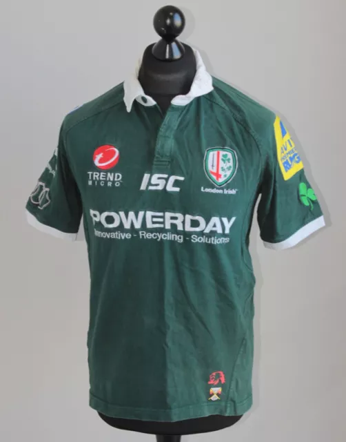 Vintage London Irish rugby union home shirt ISC Size S