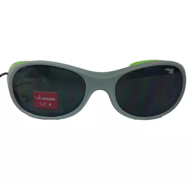 Cebe Junior Sunglasses Flipper Gray Green 2000 Grey Lens New