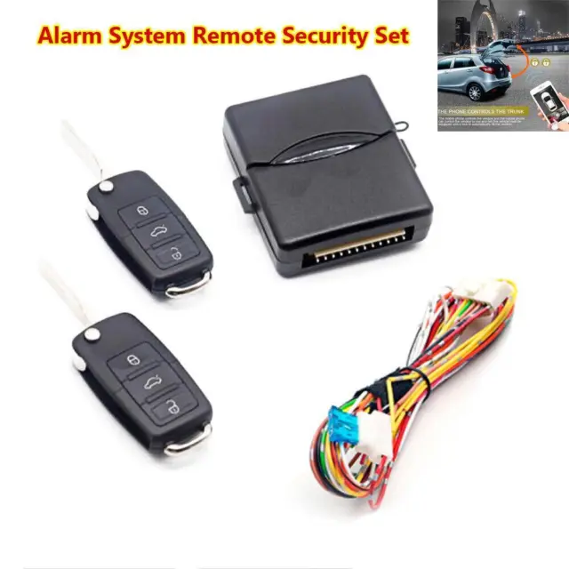 Universal Car Alarm System Remote Security Central Locking Kit Door Lock Keyless