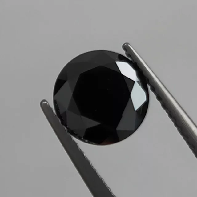 Fantastico diamante nero a taglio rotondo da 0,80 ct, pietra preziosa sfusa... 3