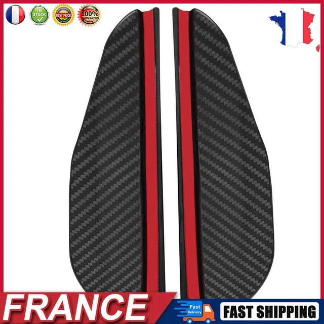 1 Pair Carbon Fiber Look Car Side Mirror Rain Eyebrow Snow Guard Weather Shield