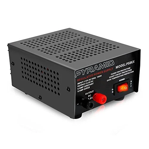 Pyramid Universal Compact Bench Power Supply - 6 Amp Linear Regulated Home La...