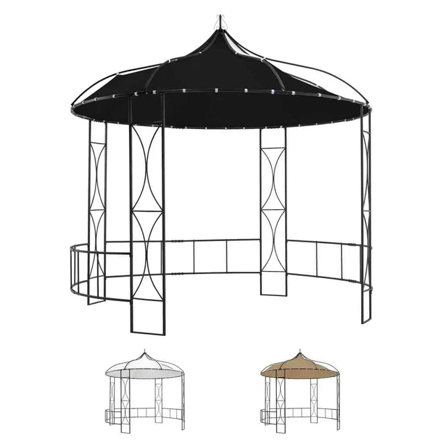 Pavillon 300x290cm Rund Festzelt Partyzelt Gartenzelt mehrere Auswahl vidaXL