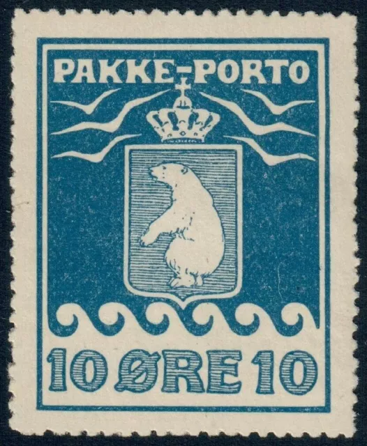 GREENLAND. #Q4a. 1905. Parcel Post. 10 Øre, blue. VF mint (PK1899)