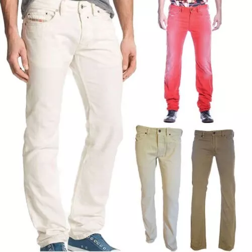 Diesel Safado Uomo Denim Jeans Cotone Vestibilità Slim Dritto Casual Pantaloni