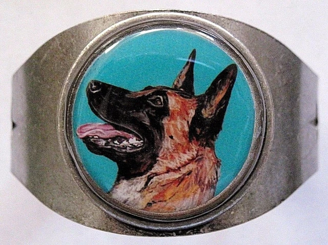 Belgian Malinois Original Art Cuff Bracelet