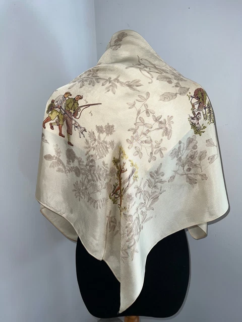 Foulard Vintage En Acétate - Très Bon état - Dimensions 78x80 Cm - Couleur Rouge - Style Bandana/carré