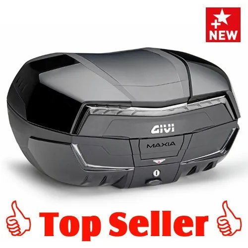 GIVI V58NNTB Maxia 5 Topcase Monokey schwarz (transparente Reflektoren) mit 58 L