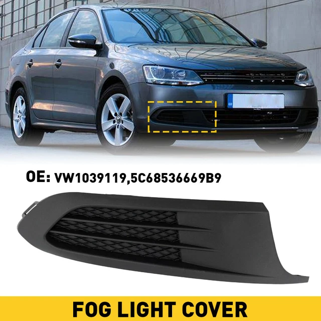Front Bumper Fog Insert Light Bezel Cover Passenger Side For VW Jetta 2011-2014