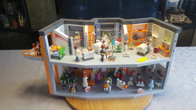hopital aménagé 70190 lumineux playmobil