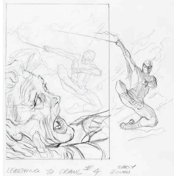 Alex Ross The Amazing Spider-Man: Learning To Crawl #1.3 Cover  Original Art