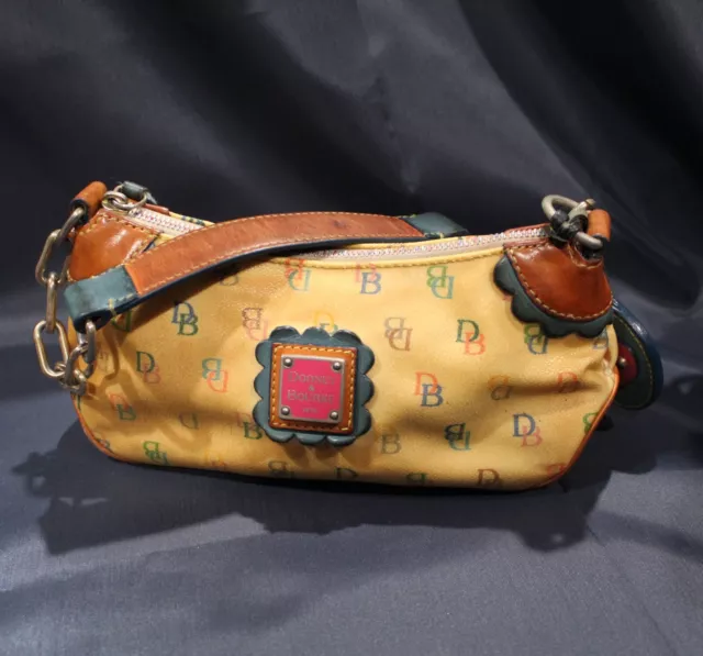 VINTAGE DOONEY AND Bourke Small Bag Purse with heart tag, Colorful