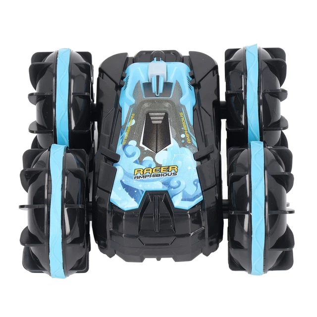 BLUE 2.4G AMPHIBIOUS Remote Control Car 360 Degrees Rotating Waterproof ...