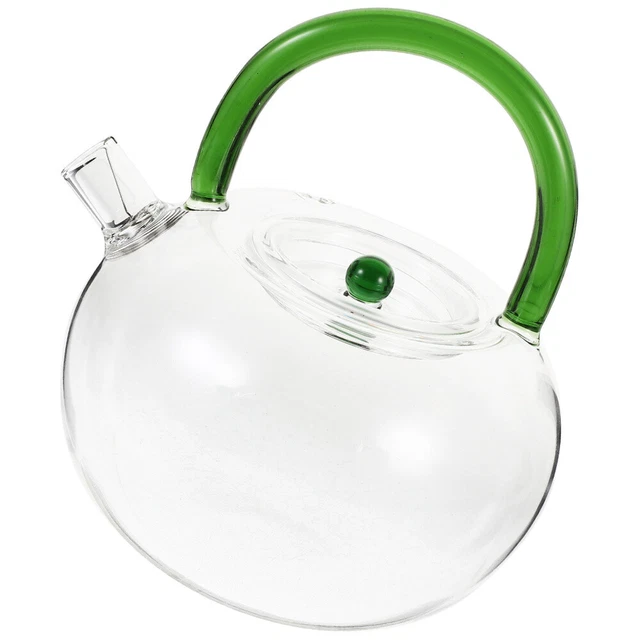 Glass Teapot Clear Tea Kettle Glass Pot Tea Pot for Loose Tea Blooming Flower