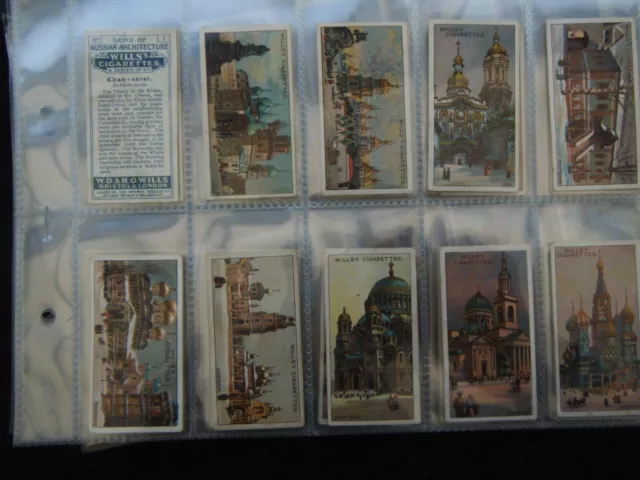 One Complete Set  Cigarette Cards Wills Gems Of Russian Architecture