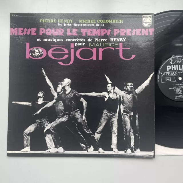 LP  PIERRE HENRY & MICHEL COLOMBIER- Messe pour le temps présent PHILIPS 6510014