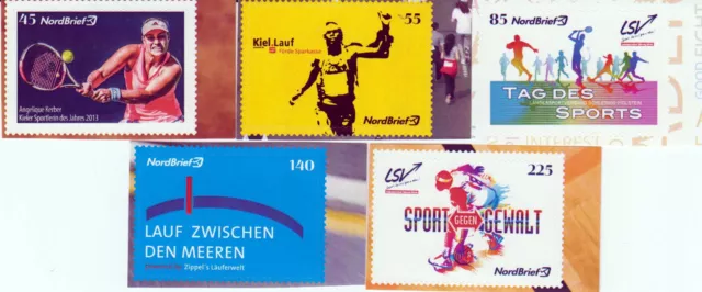 Deutsche Privatpost- Nordbrief Kiel - Sportliches Kiel II 2014, postfrisch