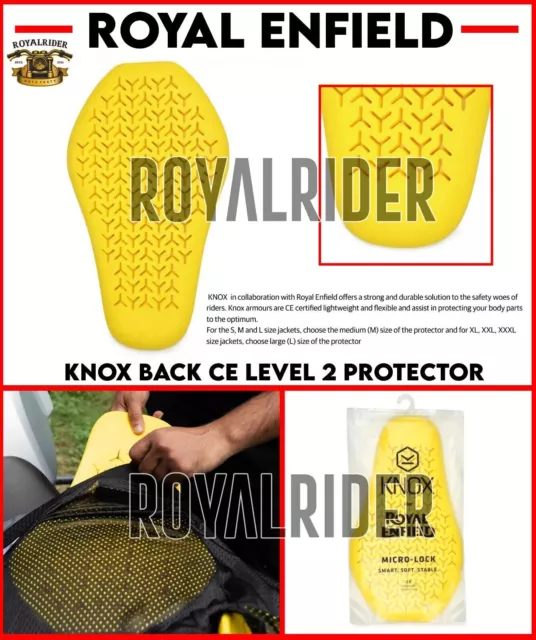 Fits Royal Enfield - KNOX BACK CE LEVEL 2 PROTECTOR