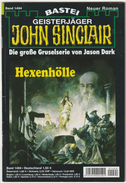 GHOST HUNTER JOHN SINCLAIR #1494 Witch Hellfire, Bastion HORROR NOVELBOOK