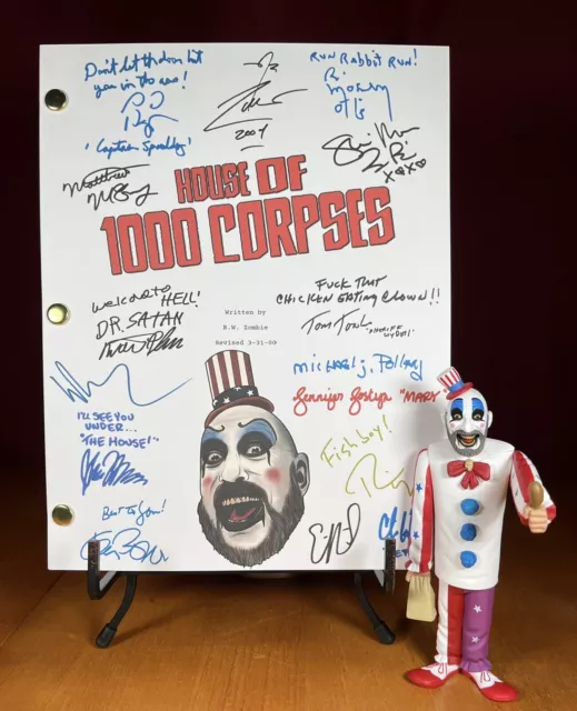 House of 1000 Corpses Script Signed- Autograph Reprints- 101 Pages