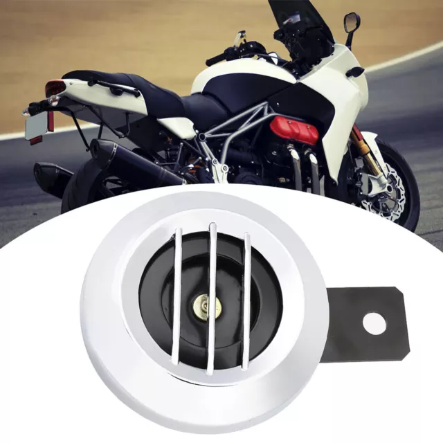 Universal Motorcycle Electric Loud Horn Siren 12V 110DB Waterproof Round Horn 2