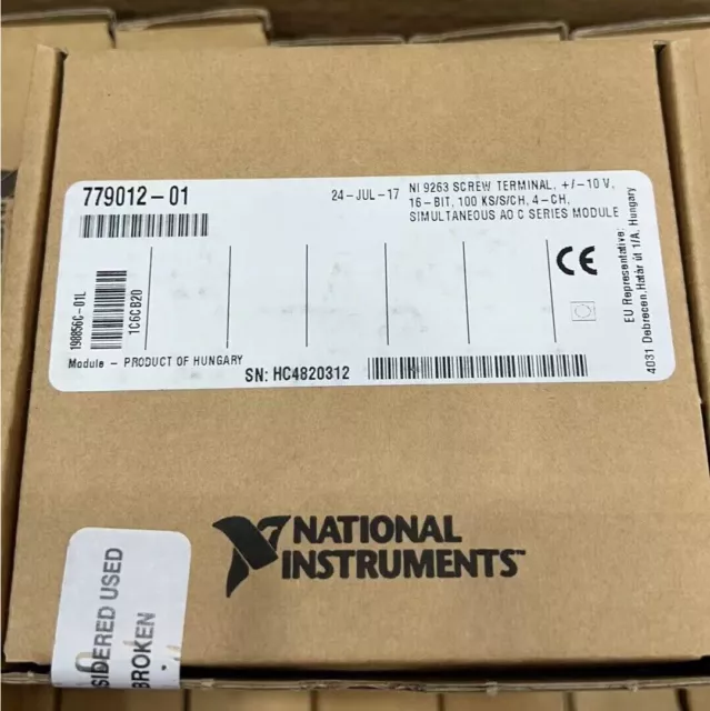 National Instruments NI 9263 Analog Output Module NOS New 1pcs