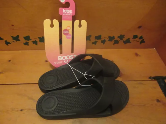 Totes Solbounce Ladies Sandals Black Size 10