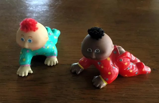 Vintage Used 1995 Cabbage Patch Kids Miniature PVC Figurines-Lot of 2