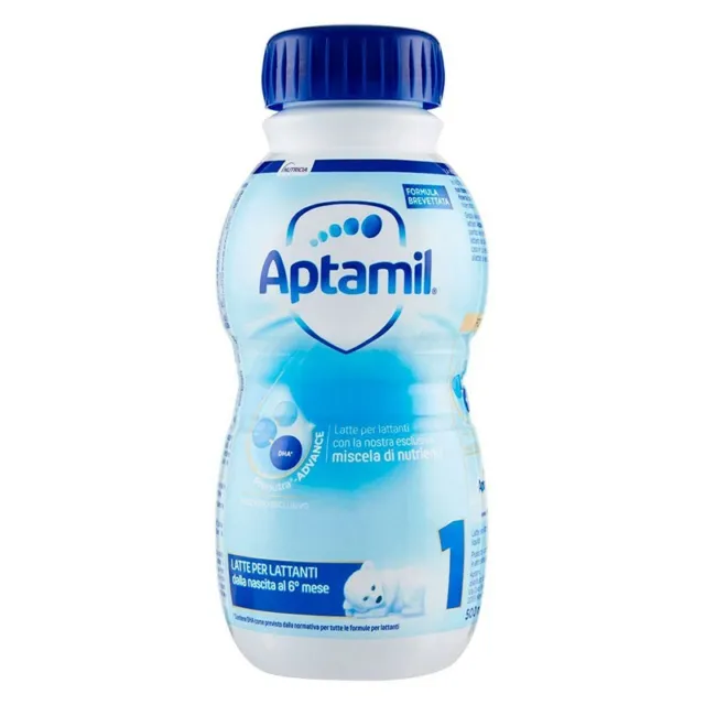 APTAMIL Aptamil 1 Liquido - latte per neonati 0-6 Mesi 500 Ml