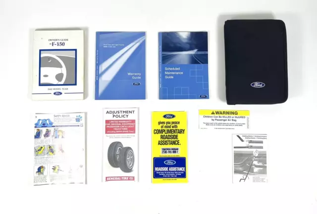 ✅ 2002 02 Ford F150 F-150 Truck Owners Manual Guide Book Set W/ Cloth Case Oem
