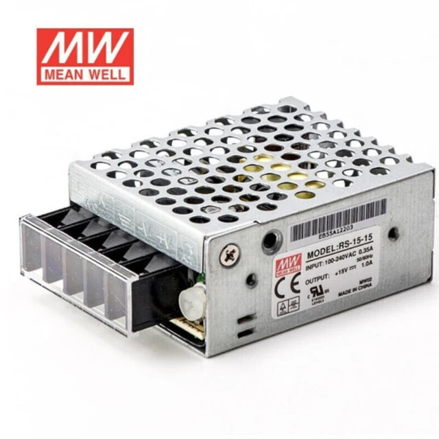 MEANWELL RS-15 3A/1A Switching Power Supply Module 5/12V/24V/48 15W Low Power