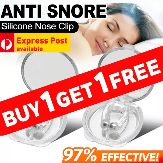 Clip Silicone Anti Snore Stop Snoring Nose Nasal Dilators Clip Sleeping Aid AU