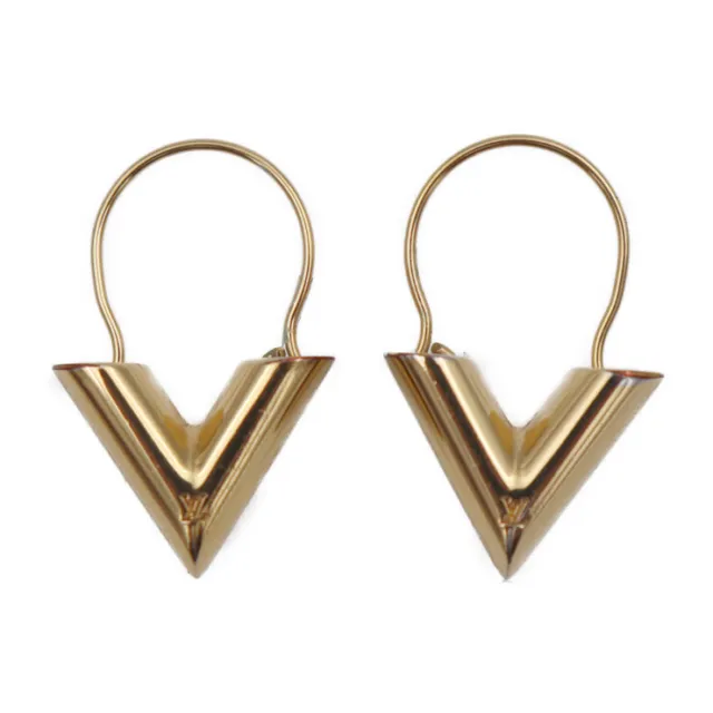 Louis Vuitton Louise Hoop Earrings, Silver, * Inventory Confirmation Required