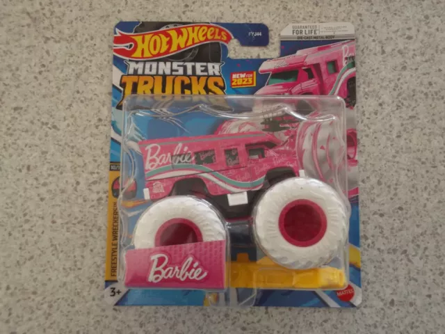 HOT WHEELS 2023 Monster Trucks Barbie Ultimate Camper Freestyle