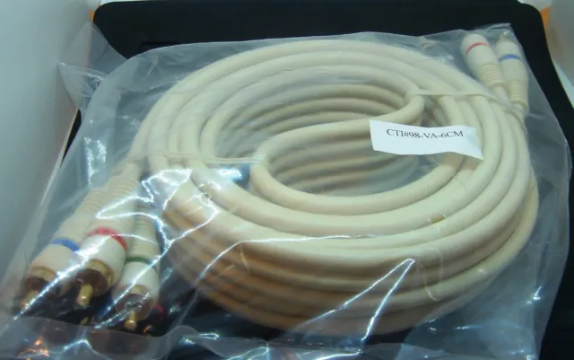 Ct#98-Va-6Cm Rca Audio & Video Cables Gold Tip Very High Quality Brand New