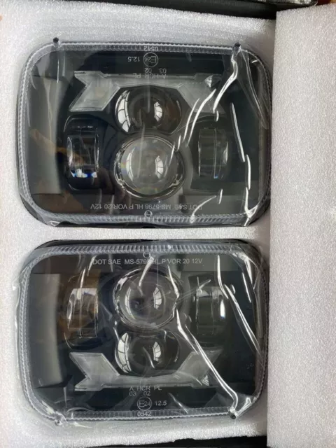 2 Faros LED HOMOLOGADOS 5x7 12-24V Nissan Patrol Jeep Toyota Suzuki 4x4 Offroad