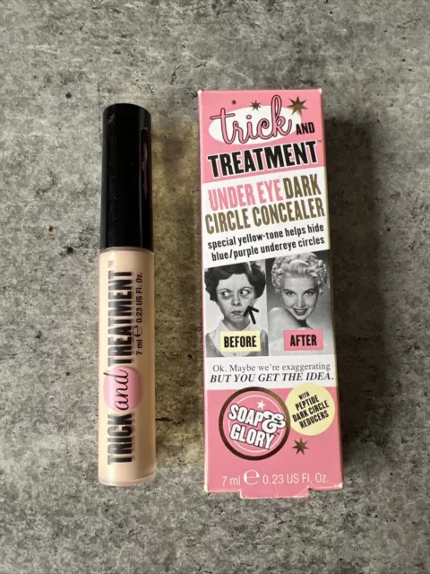 Soap & Glory Trick and Treatment Under Eye Concealer in Bright On 7ml *BNIB*