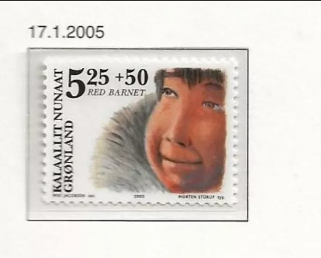 Greenland Sc B30, a NH SET+S/S of 2005 - Surfax to Save Children Fund