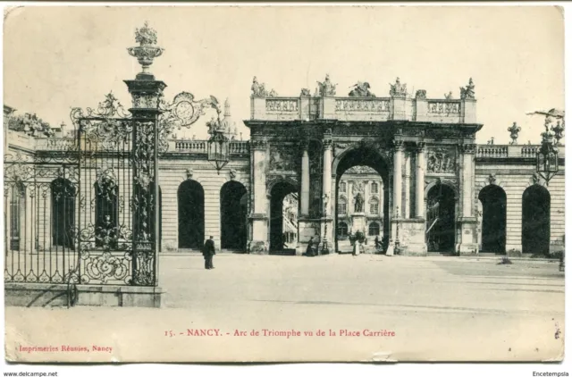 CPA - Carte postale -  FRANCE - Nancy - Arc de Triomphe vu de la Place Carrière