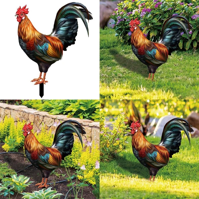 Premium Qualität Hof Kunstdekor Skulpturen Hahn Statuen für Gartenornamente