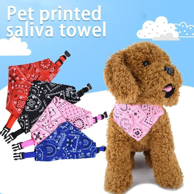Dog Bandana Collar- Adjustable Cat Puppy Kitten Pet Scarf Neckerchief Neck L1P9